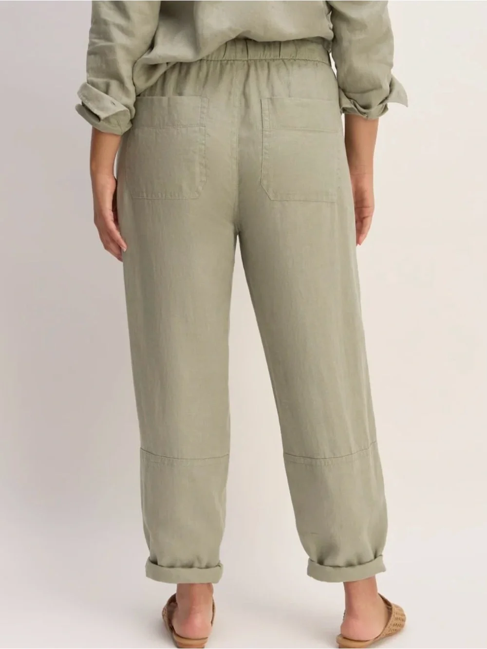 Everlane Linen Pull-On Barrel Pant   Size small